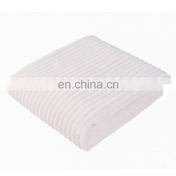 Custom New Design Ultra-soft Warm and Strong Jacquard Striped Flannel Fleece Blanket Winter Blankets for Home photo-4