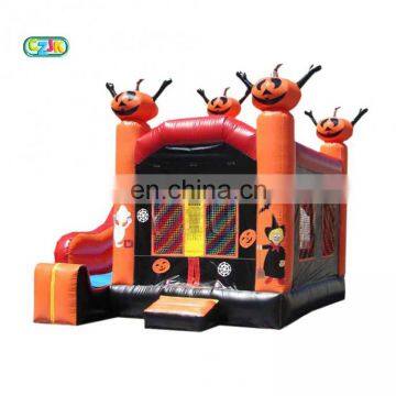 Children's Home Commercial Grade Halloween Bouncy Castle With Slide En71 Clearance