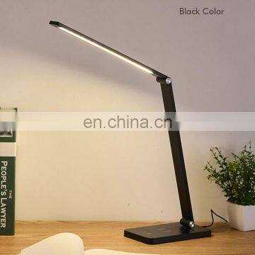 Customed Logo Led Wireless Charging Table Lamp Dimmable Usb Rechargeable Reading Lamp Lampara de Luz photo-3