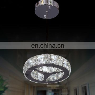 Modern simple led fish line chandelier stainless steel wire cutting crystal lamp bedroom restaurant luxury led chandelier lamps