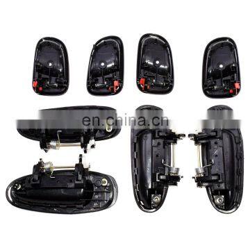 Door Handle Black Outside Black Inside Kit Set 8 For Toyota Corolla 6920512130 photo-4