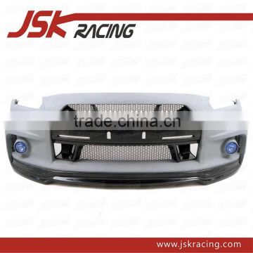 2008-2014 WALD STYLE GLASS FIBER FRONT BUMPER WITH CARBON FIBER NOSE COVER AND CARBON FRONT LIP FOR NISSAN R35 GTR(JSK220970)