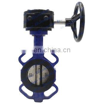 Bundor dn90 GGG40 stainless steel spear wafer butterfly valve