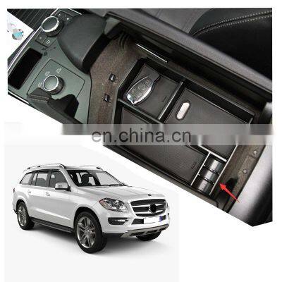 Interior Accessories Parts Silicone Armrest Rest Storage Box Center Control Console Organizer Tray For Benz GL X166 2013-2016