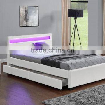 Modern Design Wood Double Bed Designs With Box photo-4