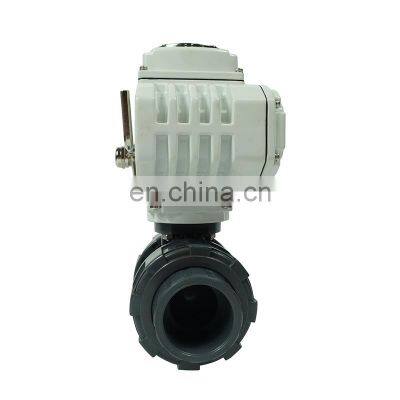 DKV High Efficiency 220V 1 Inch Pvc Water Plastic Thread Electric Ball Valves photo-2