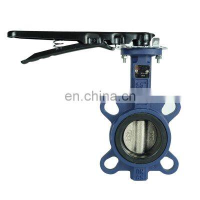 2 inch cast iron stainless steel epdm seal wafer butterfly valve