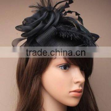 Handmade Fashion Sinamay Feather Fascinator Hair Headband for Women Quality Choice Supplier's Choice photo-3