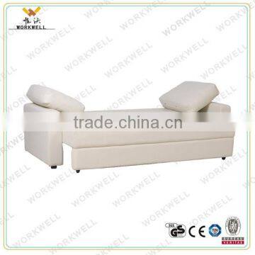 WorkWell modern style white genuine leather fancy recliner sofa Kw-Fu66