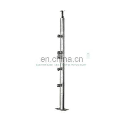 A050 Wholesale Hospital Tube Holder Railing Stainless Steel 304 Pool Pipe Railing Handrail