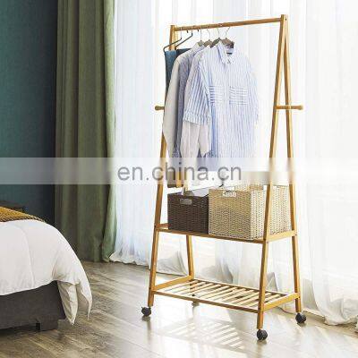 Factory Price Folding Three Tier Home Decor Shelves Decorative Bamboo Wall Shelf Wood For Sale photo-3