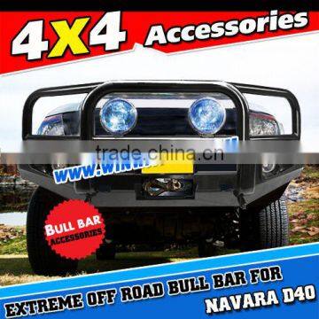 2015 NAVARA D40 STEEL WINCH BULL BAR WITH BASH PLATE