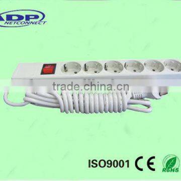 6 Way European Extension Socket European Power Socket