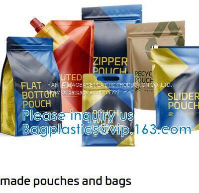 Flat Bottom Slider ZIPLOCK Bag for Cosmetic, Food Grade Coex PP Slider Zipper Bag, PP Slider Zipper Bags photo-2