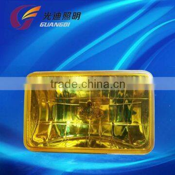 H3 bulb chrome housing round shape yellow lens OEM halogen fog lamp manufacturer