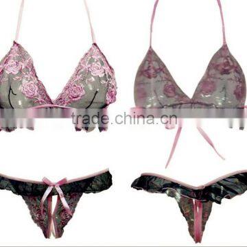 C67743A Women's Sexy Lingerie Bra Set Sexy Transparent Underwear photo-3