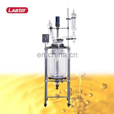 100 L 100L Chemical Explosion-proof Jacketed Glass Reactor for Lab Use