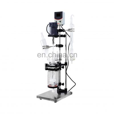 Jacketed Glass Reactor 1L 2L