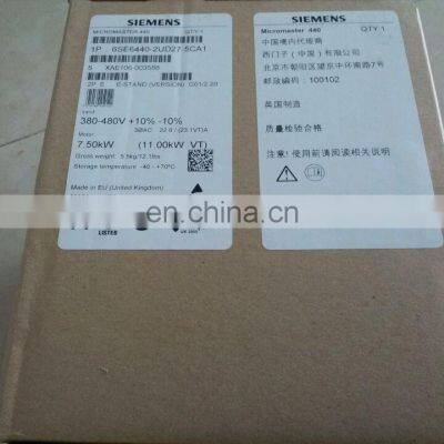 Siemens Inverter 6SE6420-2UD27-5CA1 Micromaster 420 1P 7.5KW 3AC 380-480V Brand New High Quality