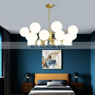 Modern Ceiling Light Glass Decor Chandelier Home Indoor LED Pendant Ceiling Lights photo-5