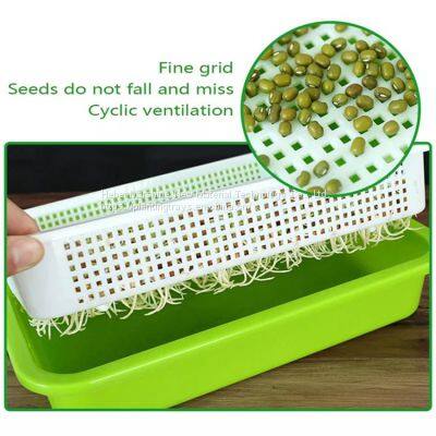 Sprout Growing Trays Plastic Plant Trays Wholesale Microgreen Sprouting Trays Planting Flat Trays photo-2