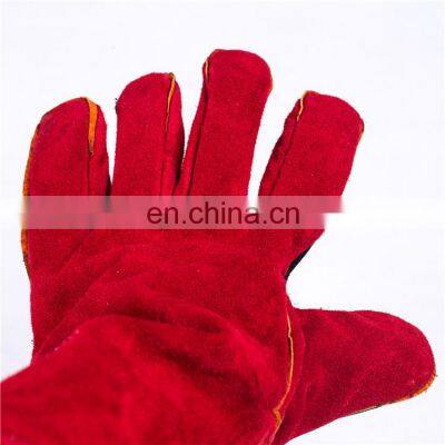 Wholesale Cheap Cowhide Split Leather Working Safety Driving Gloves Welding photo-3