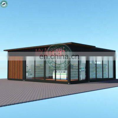 Customized Size Flatpack Container Shop Mobile Container Mini Market Retail Store Convenience Store