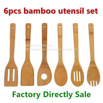 Best 6 pcs bamboo kitchen tool,bamboo cooking utensils on sale from China