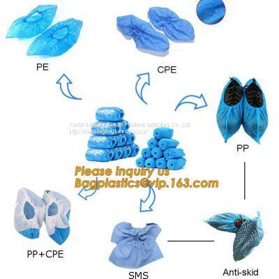 Nonwoven Unisex Waterproof Shoes Cover With Reasonable Price,ESD Shoe Covers Washable Anti-static Shoe Covers Cleanroom photo-3