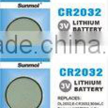 Lithium button cell battery CR2032