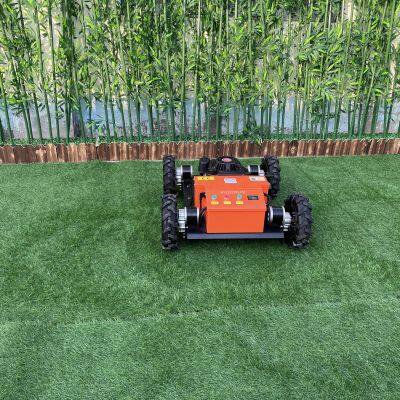 Affordable radio controlled rubber track lawn grass cutter for sale with best price