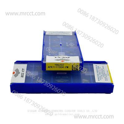 CNC ZCC CT Tungsten Carbide Insert APKT11T304-PM YBG202 Coated for CNC Cutting Tools photo-2