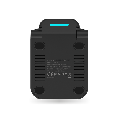 Folding Modern Stylish Type C 15W Custom Logo The New Three-In-One Wireless Vertical Phone Charger photo-6