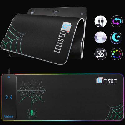 Custom Logo Gaming 14 Color Mousepad Mouse Pad With Wireless Mobile Charger 800*300mm photo-5