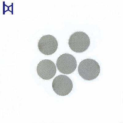 Wholesale Round Shape 304 Stainless Steel Woven Wire Mesh Filter Disc For Water Filtration