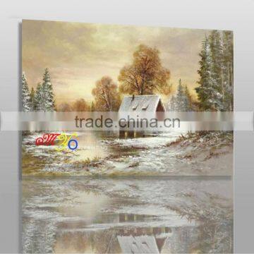 Beautiful Winter Scene Oil Painting on Canvas New Design PL-701 photo-2