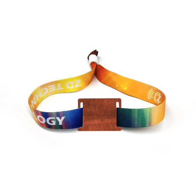 Custom Wooden NFC RFID Wristband Eco-friendly 13.56MHz photo-3