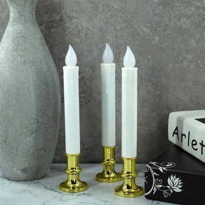 Warm White Flickering Battery Powered Flameless LED Window Candles photo-3