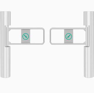 Full Automatic Single Moter Pole Swing Turnstile Gate With 180 Degrees for Supermarket photo-3