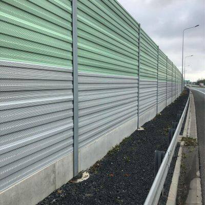 Top Cambered Acrylic and PVC Acoustic Insulation Panels Arc-Shape Construction Noise Reduction Fencing for Pump Stations photo-3