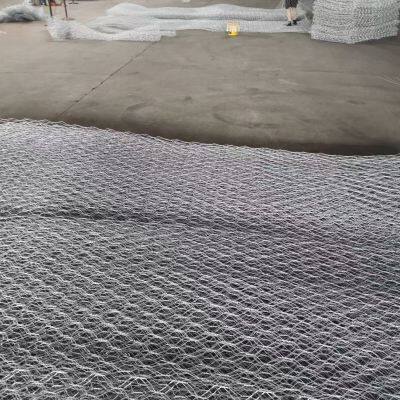 Gabion wire mesh for ecological river management, slope protection, flood control, woven wire mesh gabions, stone galvanized mesh
