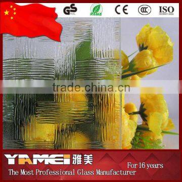 China manufacturer Woven pattern Glass