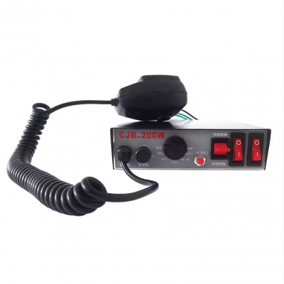 Best Selling Wholesale Air Horn Siren Factory Price 9 Tones Sirene 12v 24v Small Size 100w Siren Amplifier for Emergency Vehicle