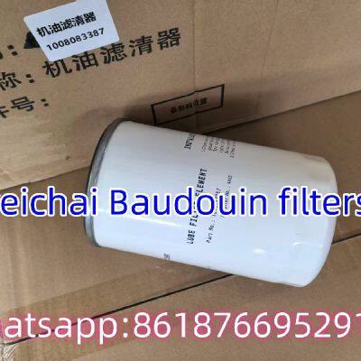 FILTRE HUILE GROUPE WEICHAI 612630010506 Фильтры Baudouin 6M33 6M26 12M26 12M33 12M55