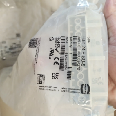 HARTING 09370061540Han6M Upper shell single lock side outlet Pg13.5 low structure