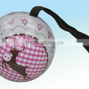 christmas tree ornaments tin ball