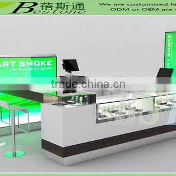 Modern electronic cigarette display cases, used mall smart smoke display kiosk for sale