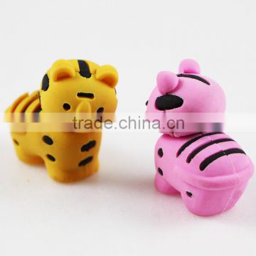 Tiger Eraser Cute animal eraser Student stationery school supplies small prizes specification 2.9*3.1*1.8cm factory made