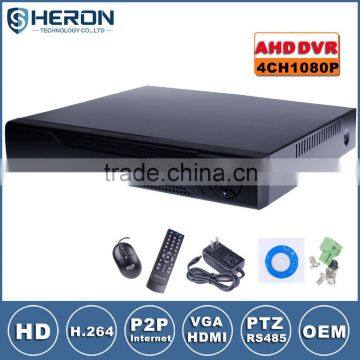 Hybrid 4ch 8ch 16ch 24ch 32ch AHD 720p AHD 1080p free client software h.264 4ch ahd dvr