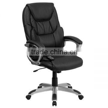 Black Bonded Leather Executive Office Chair